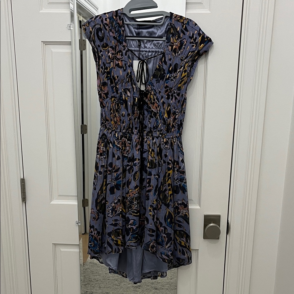 Karen Millen paisley metallic dress size 6